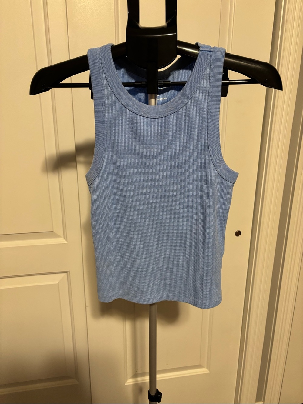 Aeropostale Light Blue Ribbed Tank Top - Women